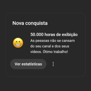 50 mil horas assistidas